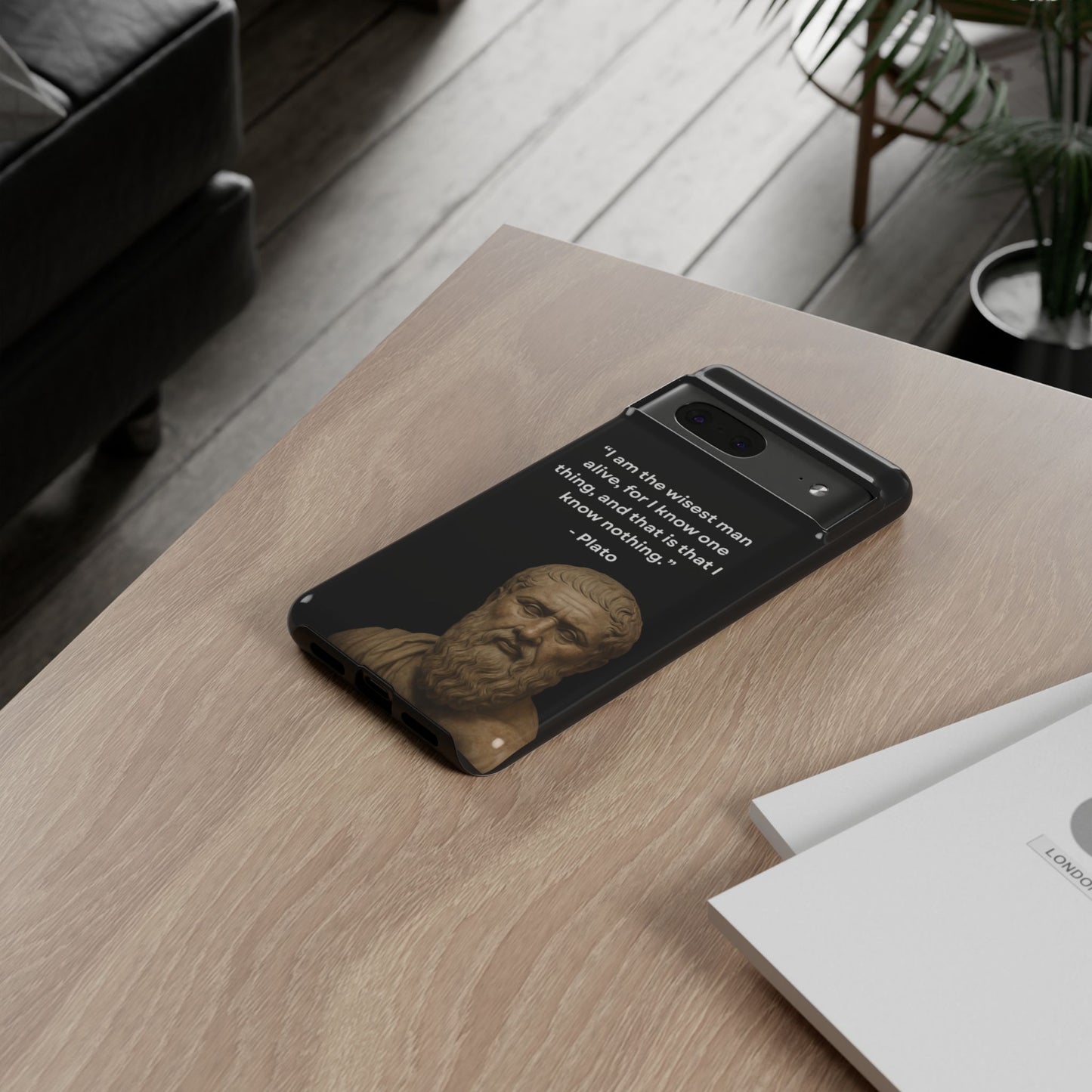 "Know Nothing, Own Wisdom" – Plato Tough Phone Case