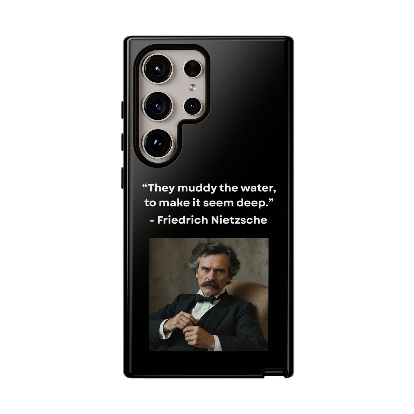 “False Depth” – Friedrich Nietzsche Quote Tough Phone Case