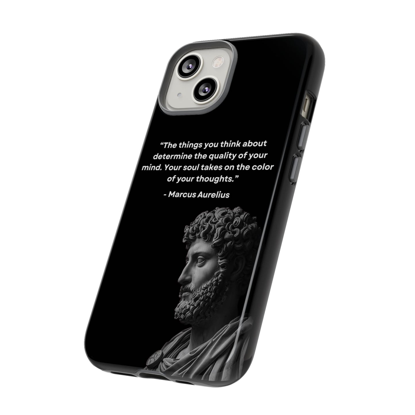 “Color of Thought” – Marcus Aurelius Quote Tough Phone Case