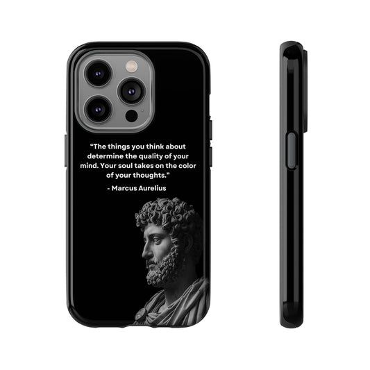 “Color of Thought” – Marcus Aurelius Quote Tough Phone Case