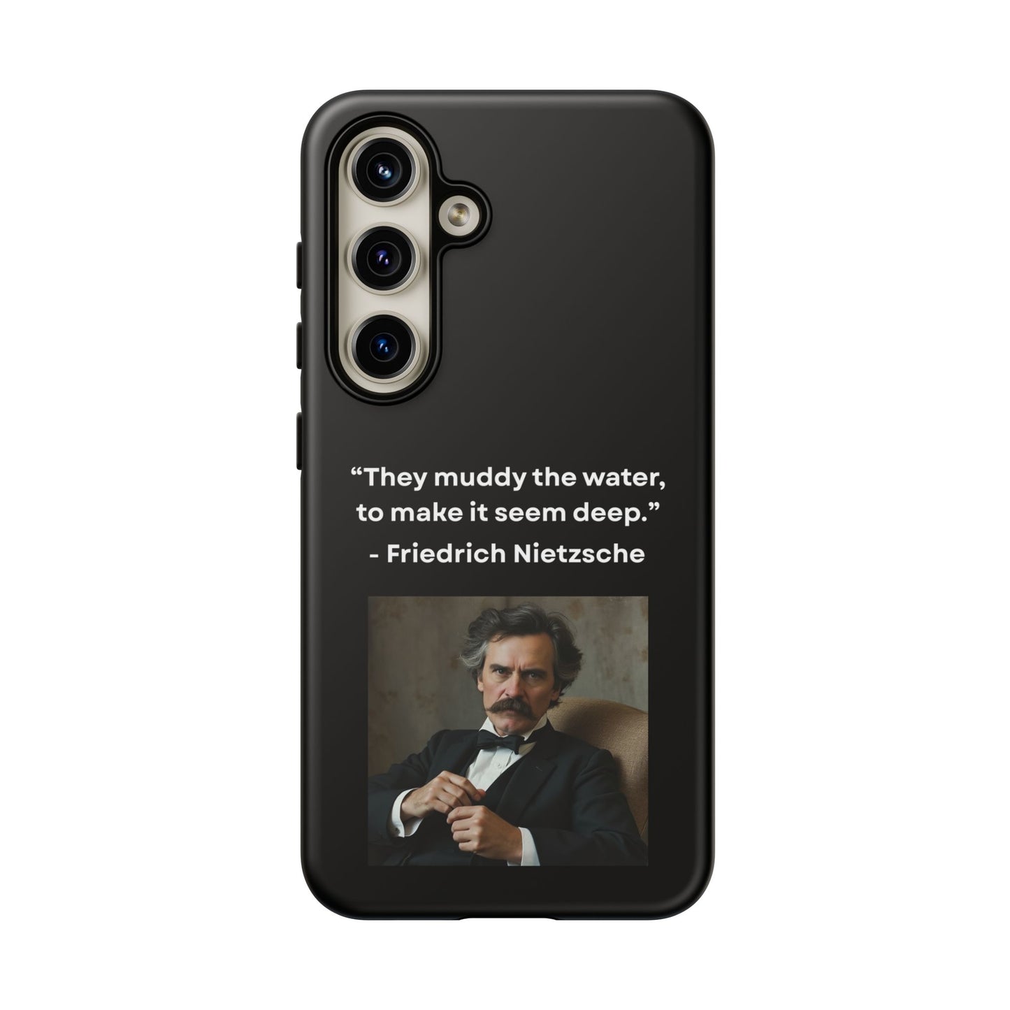 “False Depth” – Friedrich Nietzsche Quote Tough Phone Case