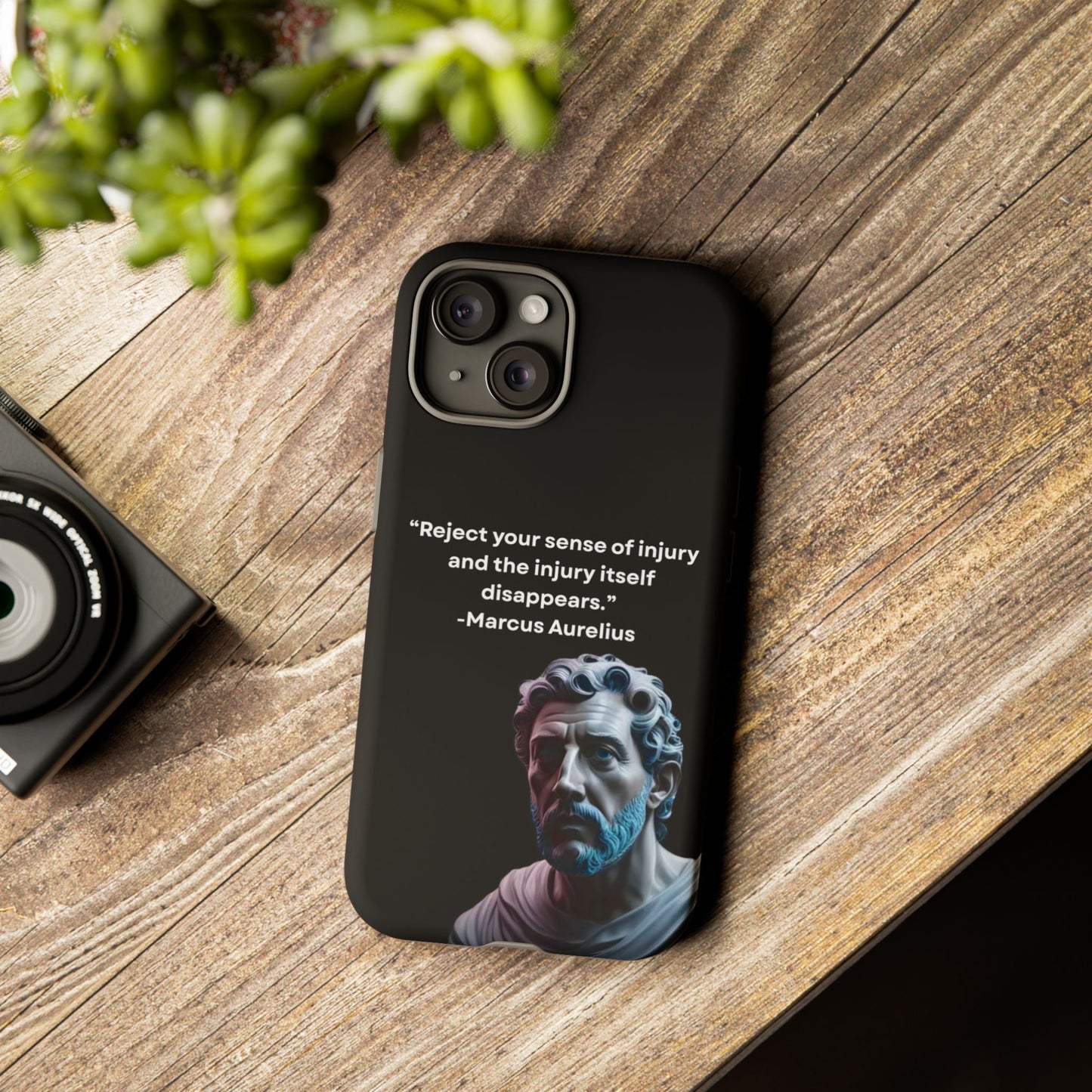 “Strength Within” – Marcus Aurelius Quote Tough Phone Case