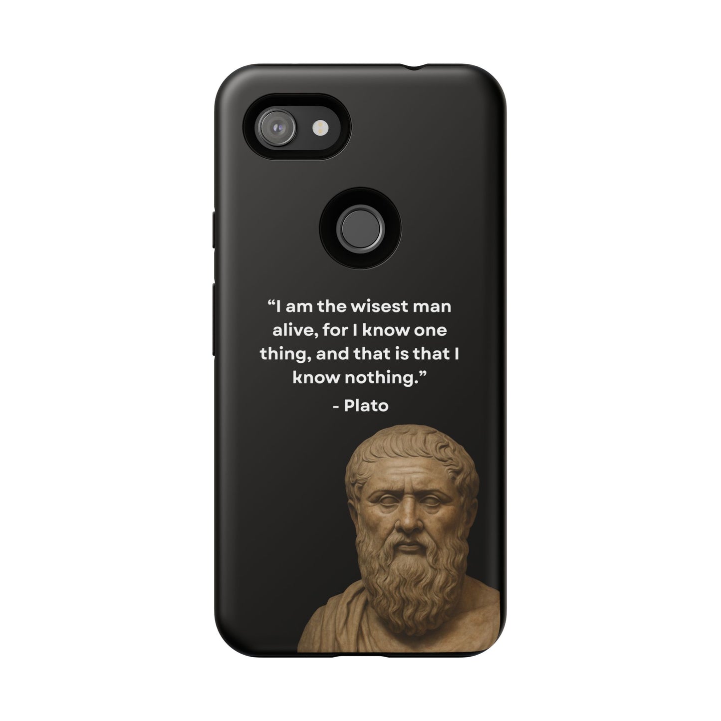 "Know Nothing, Own Wisdom" – Plato Tough Phone Case