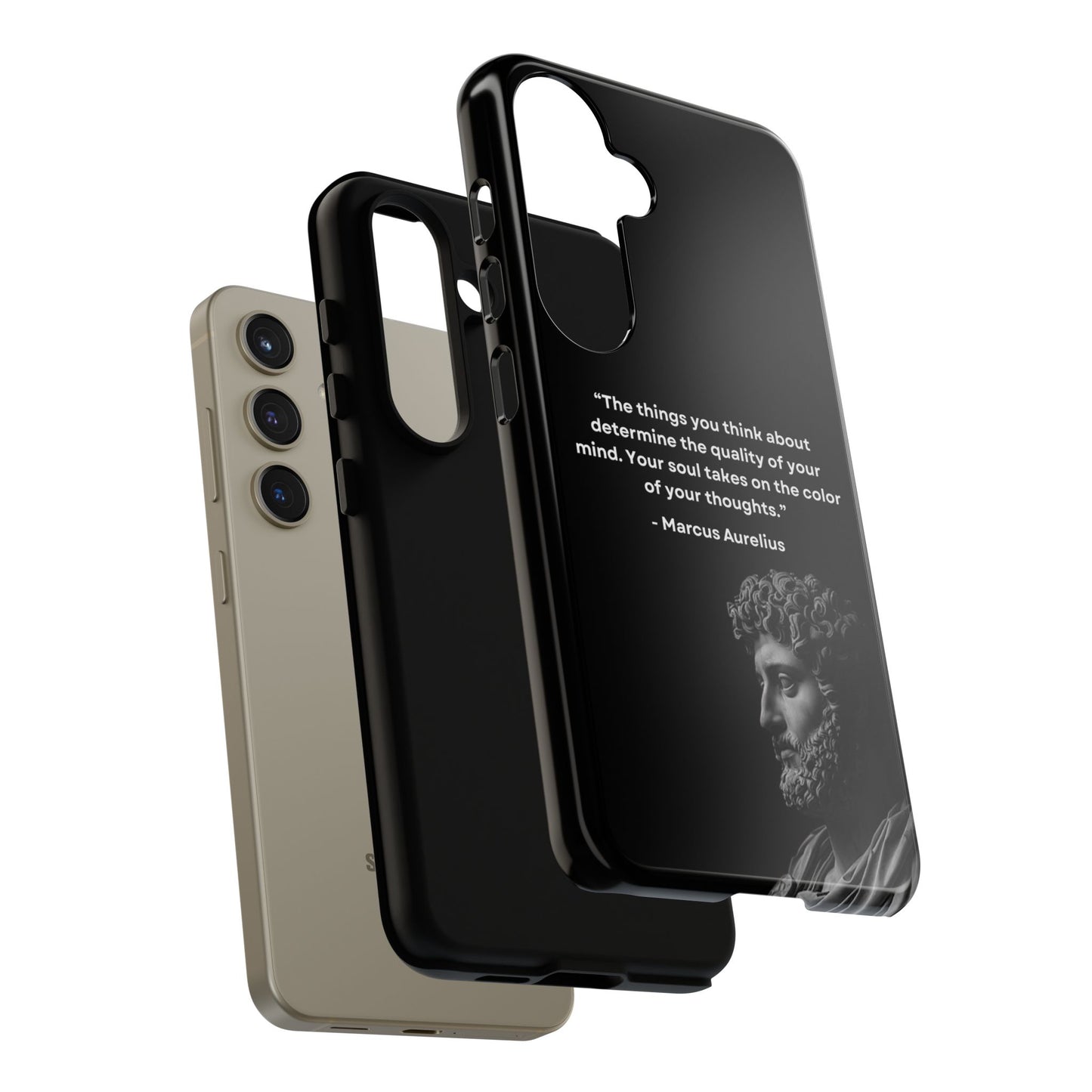 “Color of Thought” – Marcus Aurelius Quote Tough Phone Case