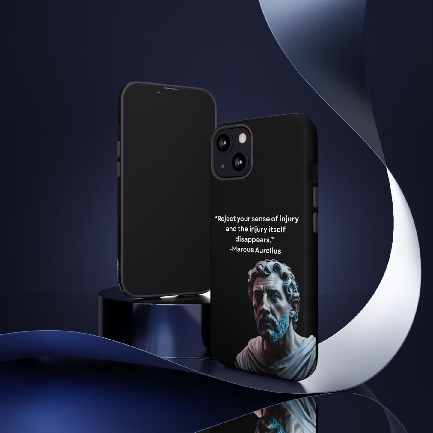 “Strength Within” – Marcus Aurelius Quote Tough Phone Case
