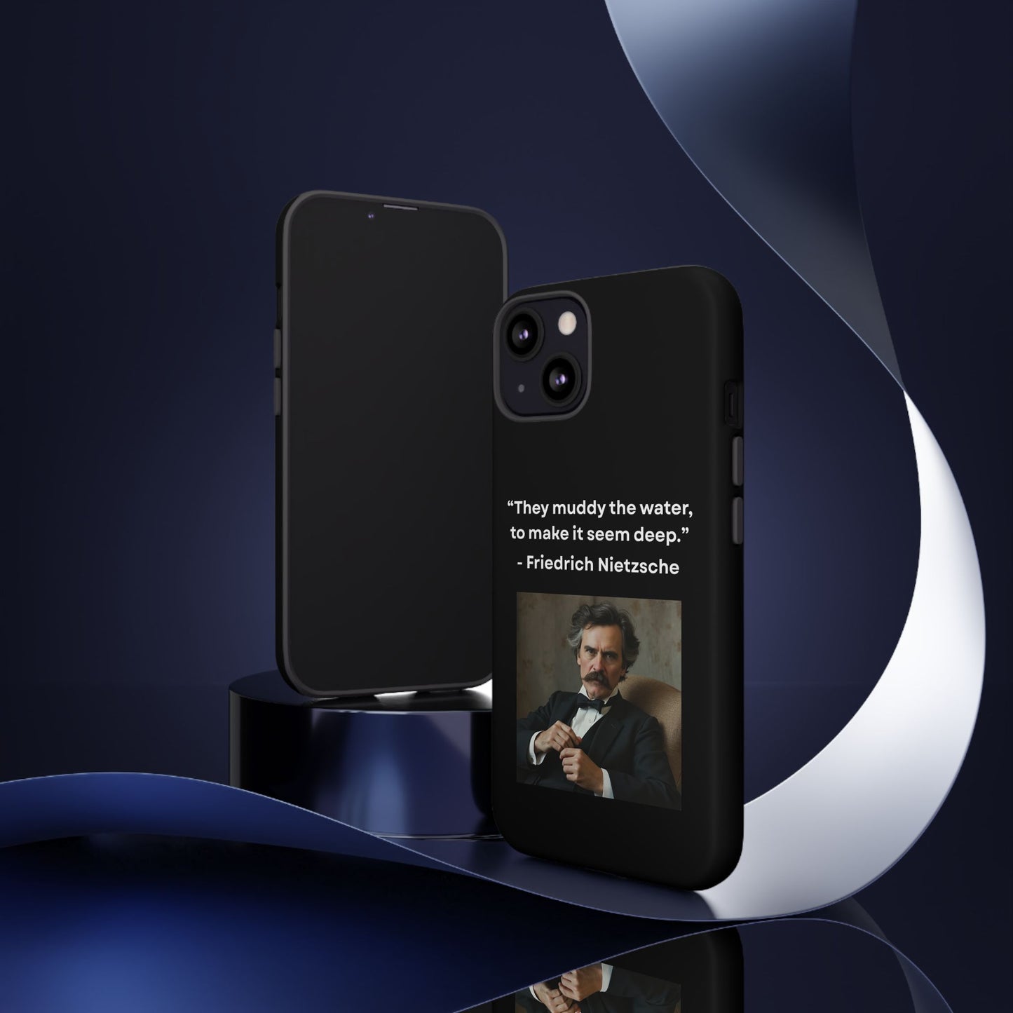 “False Depth” – Friedrich Nietzsche Quote Tough Phone Case
