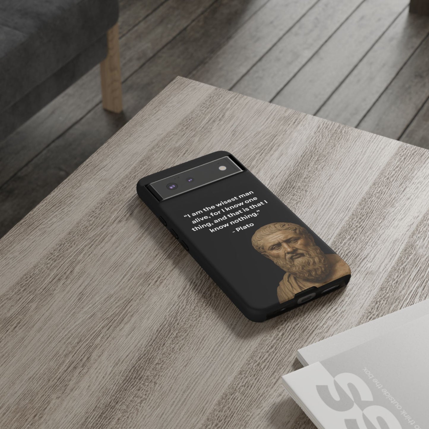 "Know Nothing, Own Wisdom" – Plato Tough Phone Case