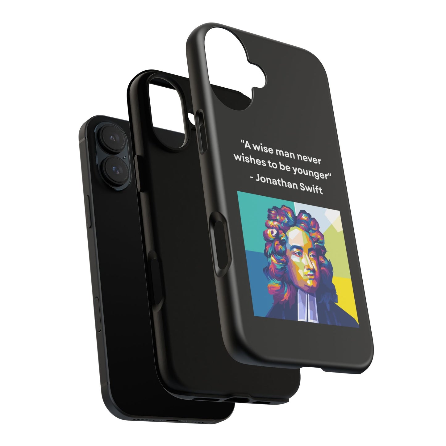 “Wisdom Over Youth” – Jonathan Swift Quote Tough Phone Case