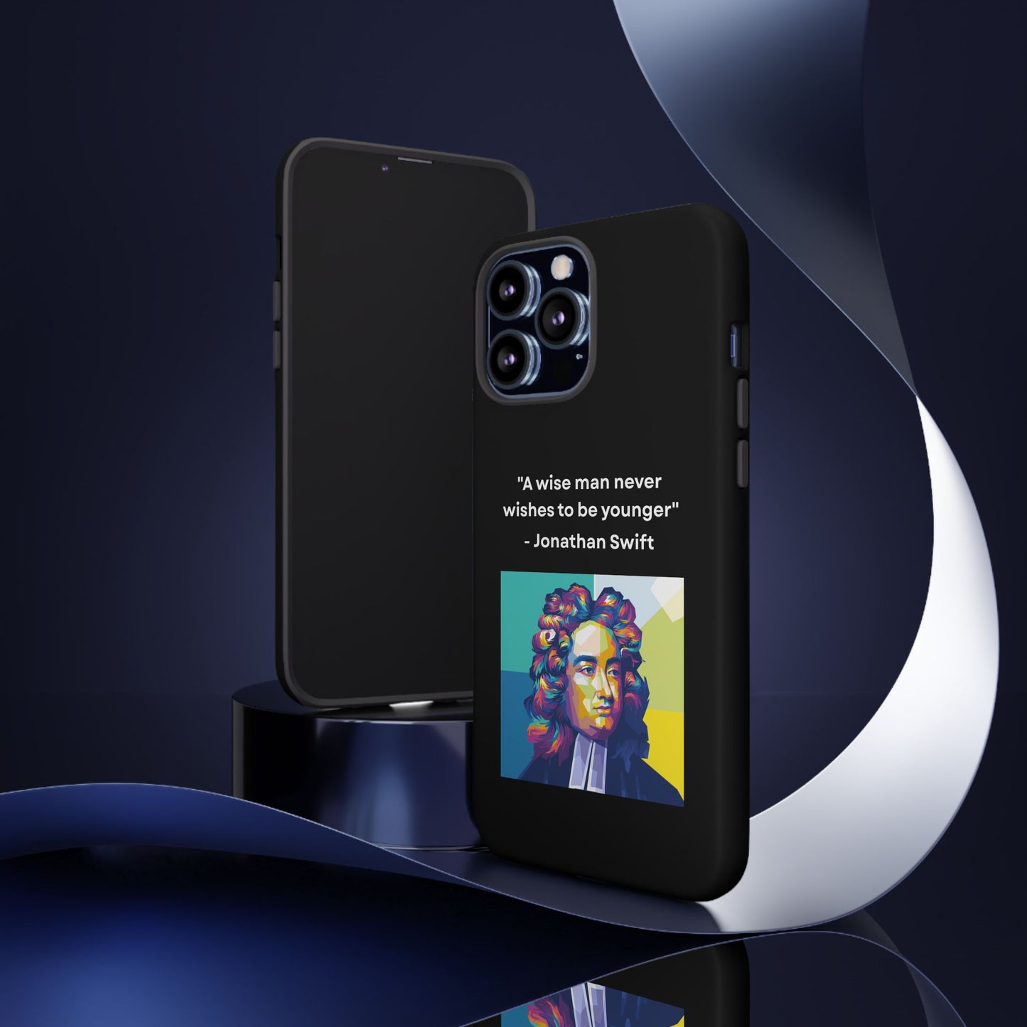 “Wisdom Over Youth” – Jonathan Swift Quote Tough Phone Case