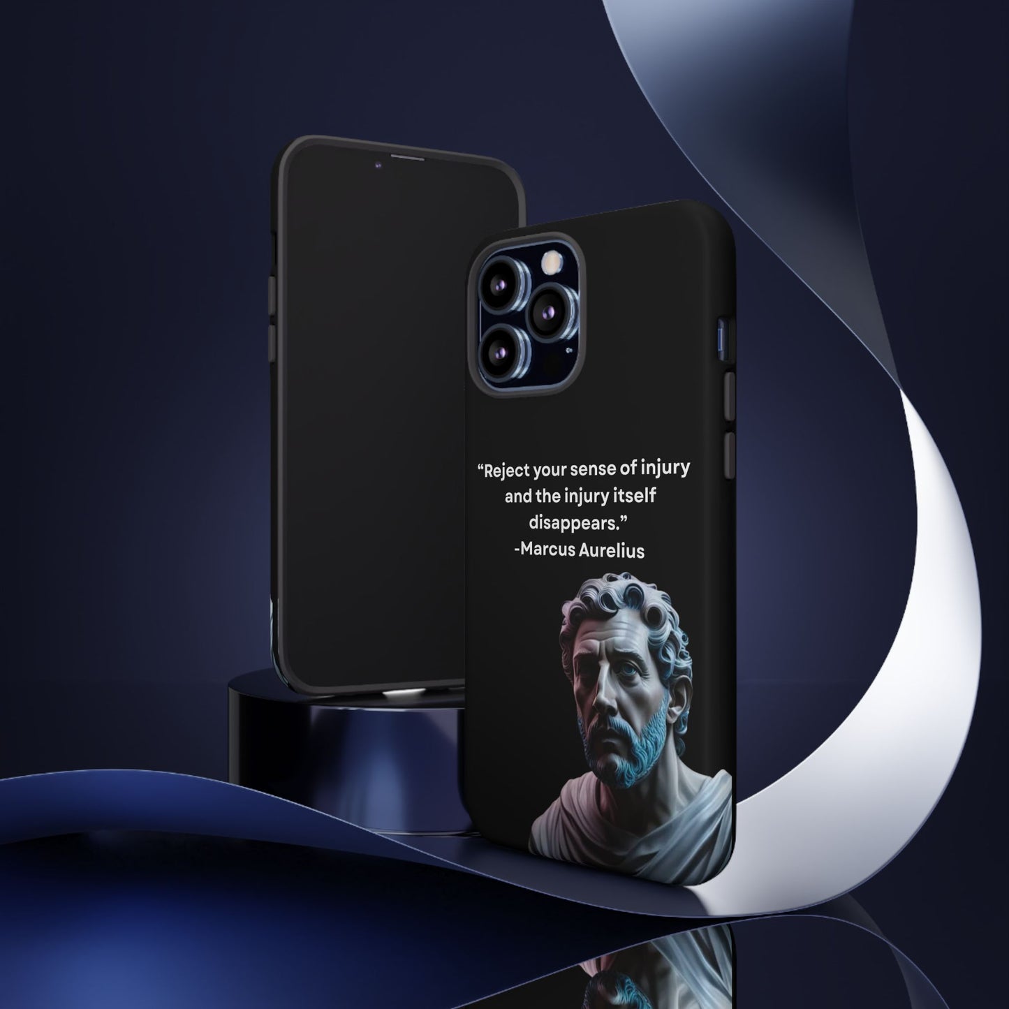 “Strength Within” – Marcus Aurelius Quote Tough Phone Case