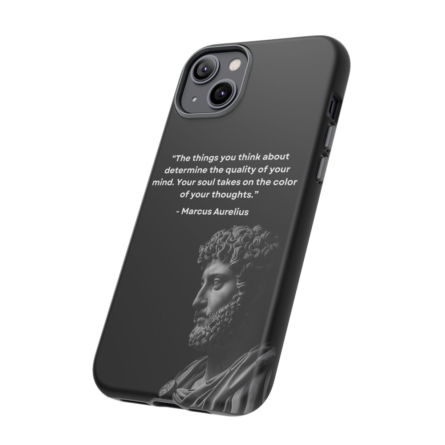 “Color of Thought” – Marcus Aurelius Quote Tough Phone Case