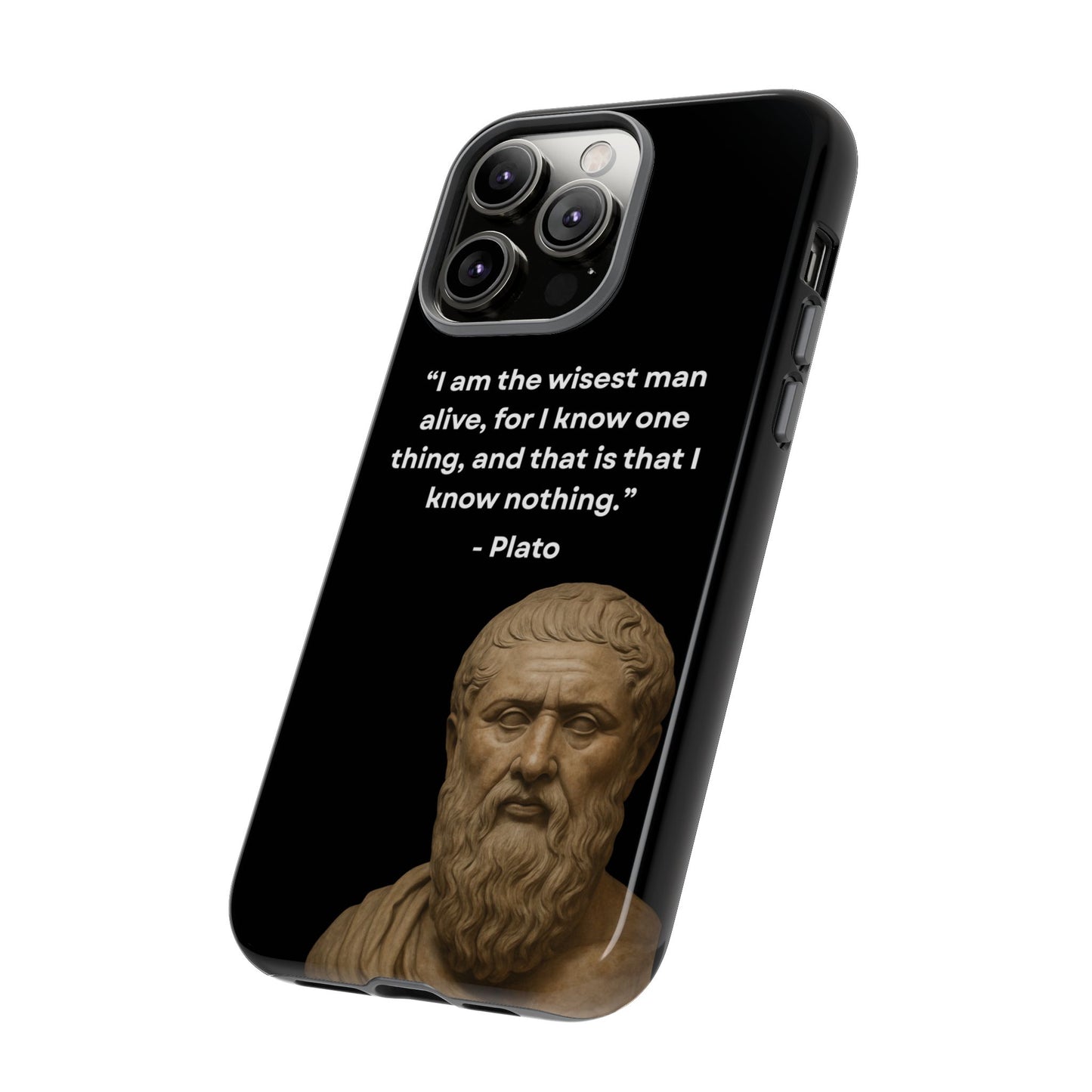 "Know Nothing, Own Wisdom" – Plato Tough Phone Case