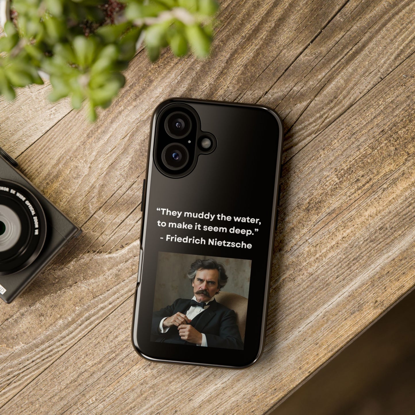“False Depth” – Friedrich Nietzsche Quote Tough Phone Case