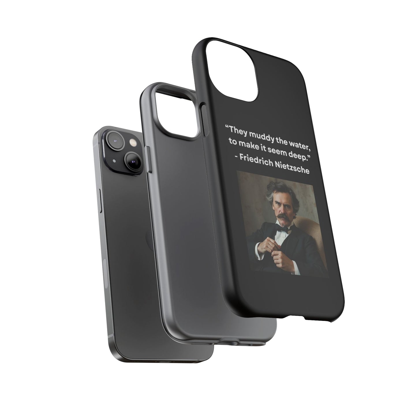 “False Depth” – Friedrich Nietzsche Quote Tough Phone Case