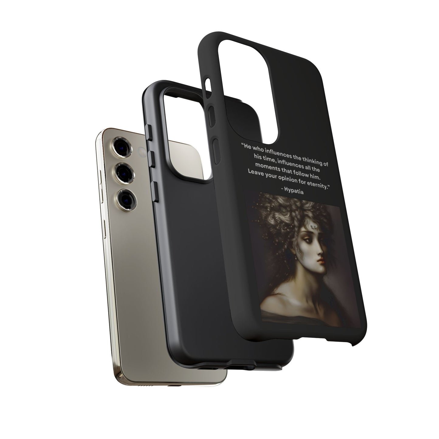 “Leave Your Mark” – Hypatia Quote Tough Phone Case
