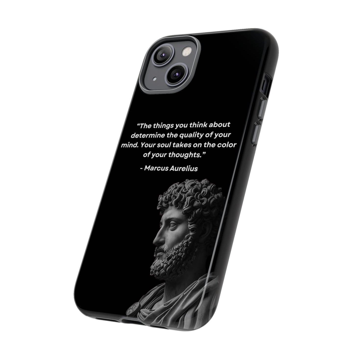 “Color of Thought” – Marcus Aurelius Quote Tough Phone Case