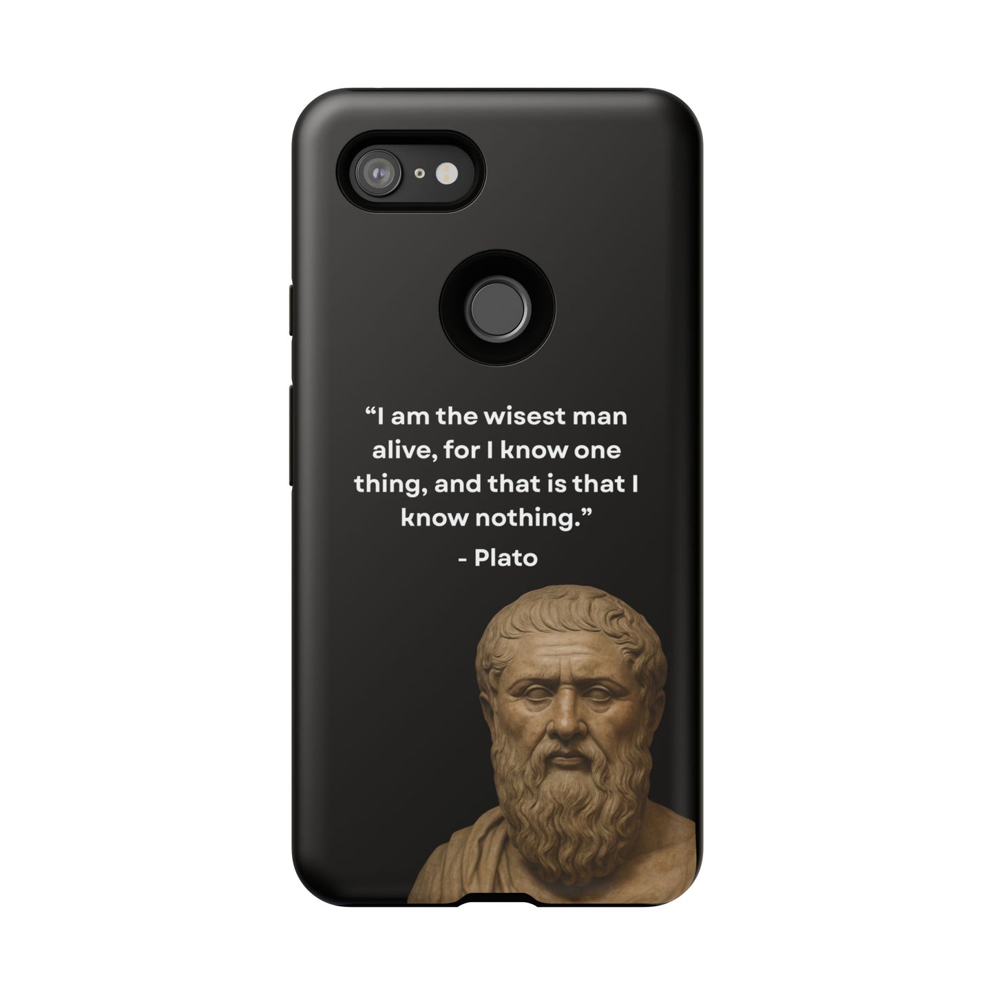 "Know Nothing, Own Wisdom" – Plato Tough Phone Case