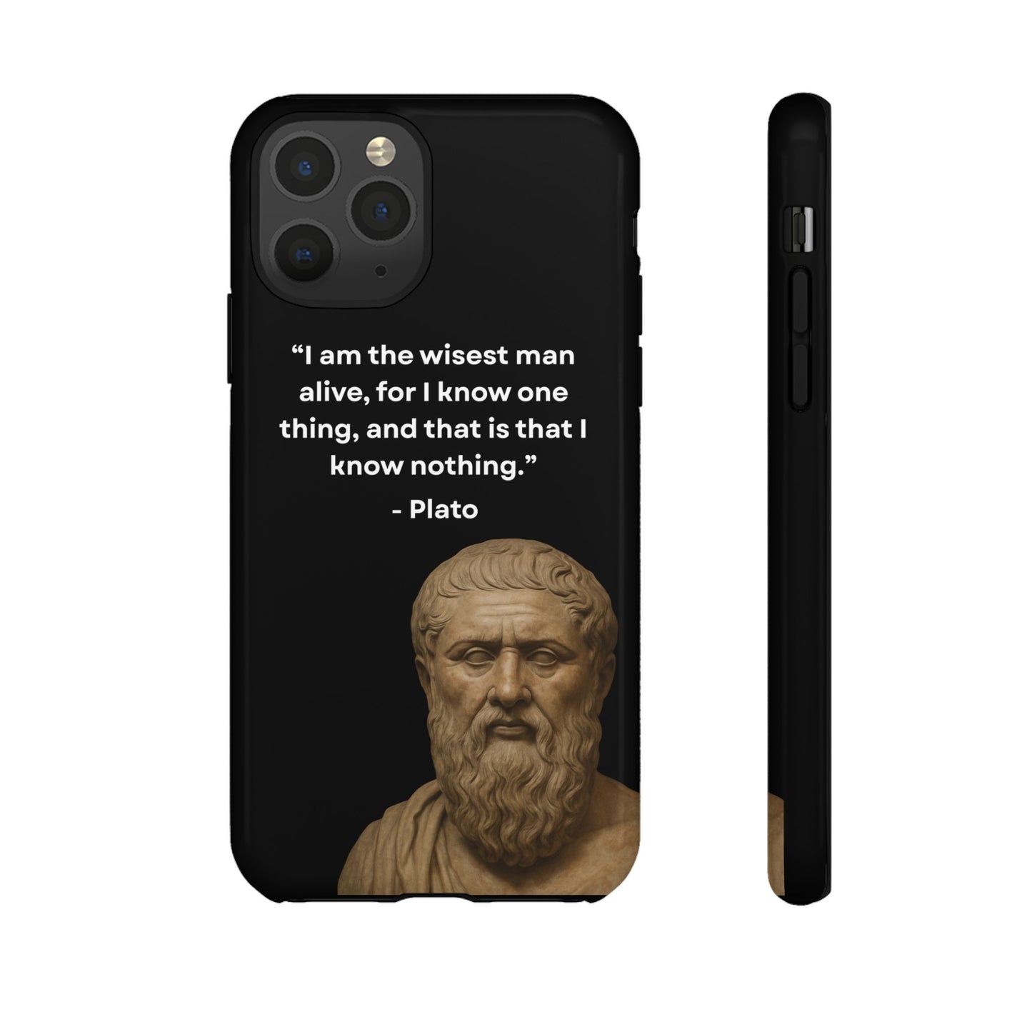 "Know Nothing, Own Wisdom" – Plato Tough Phone Case