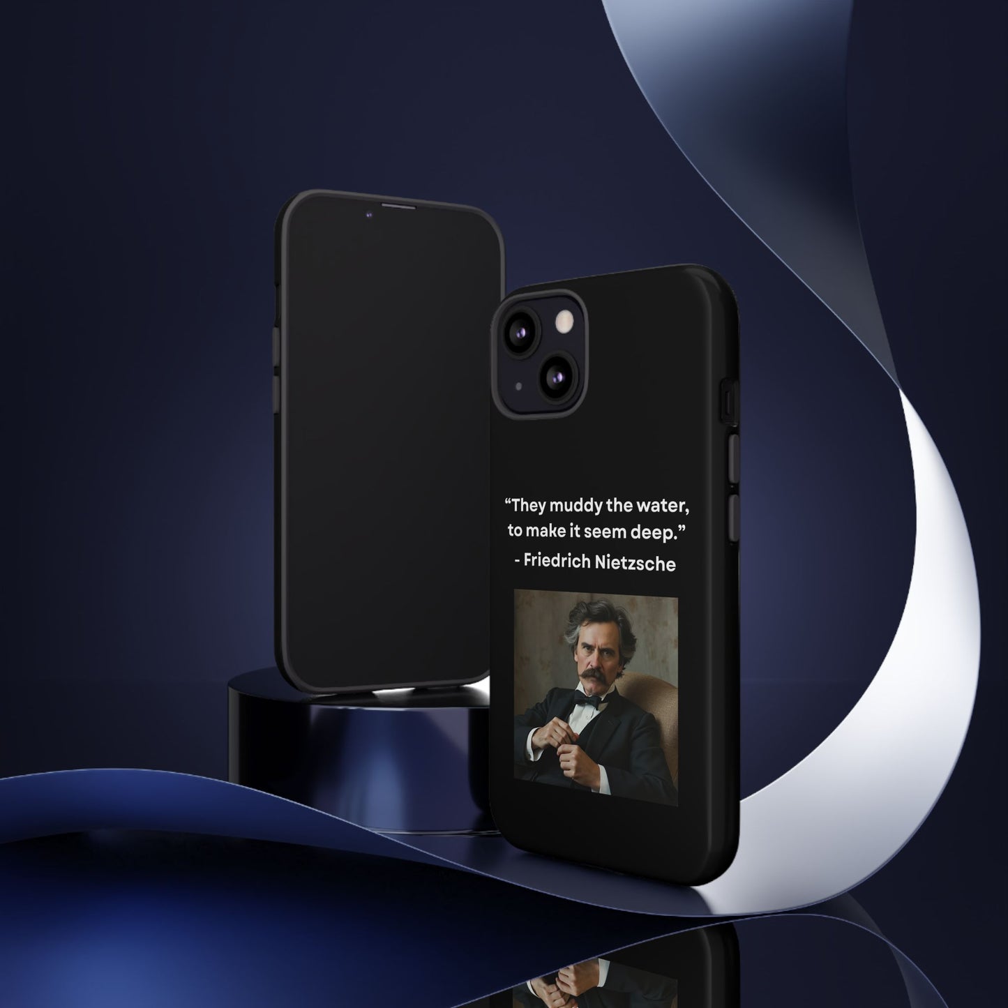 “False Depth” – Friedrich Nietzsche Quote Tough Phone Case