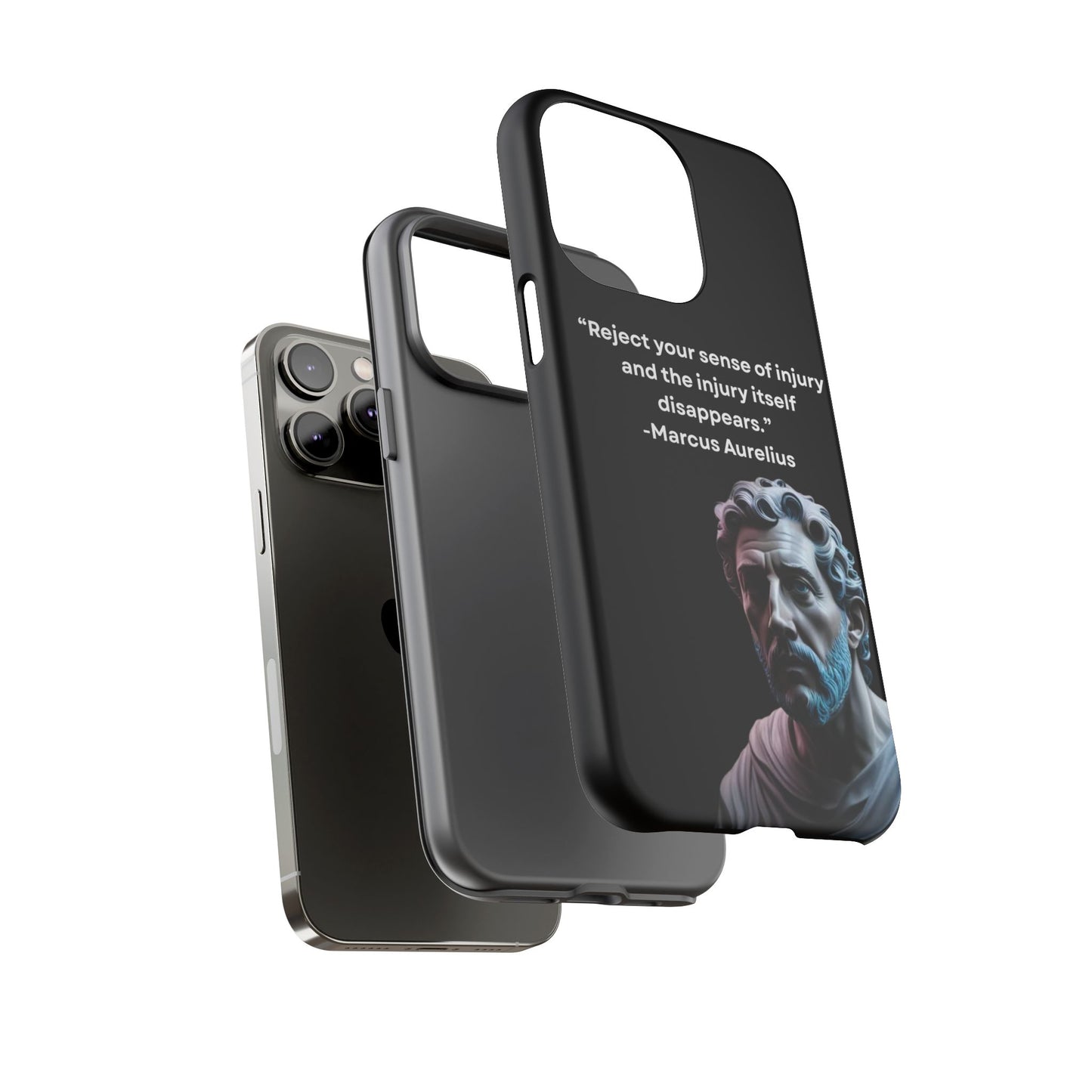 “Strength Within” – Marcus Aurelius Quote Tough Phone Case