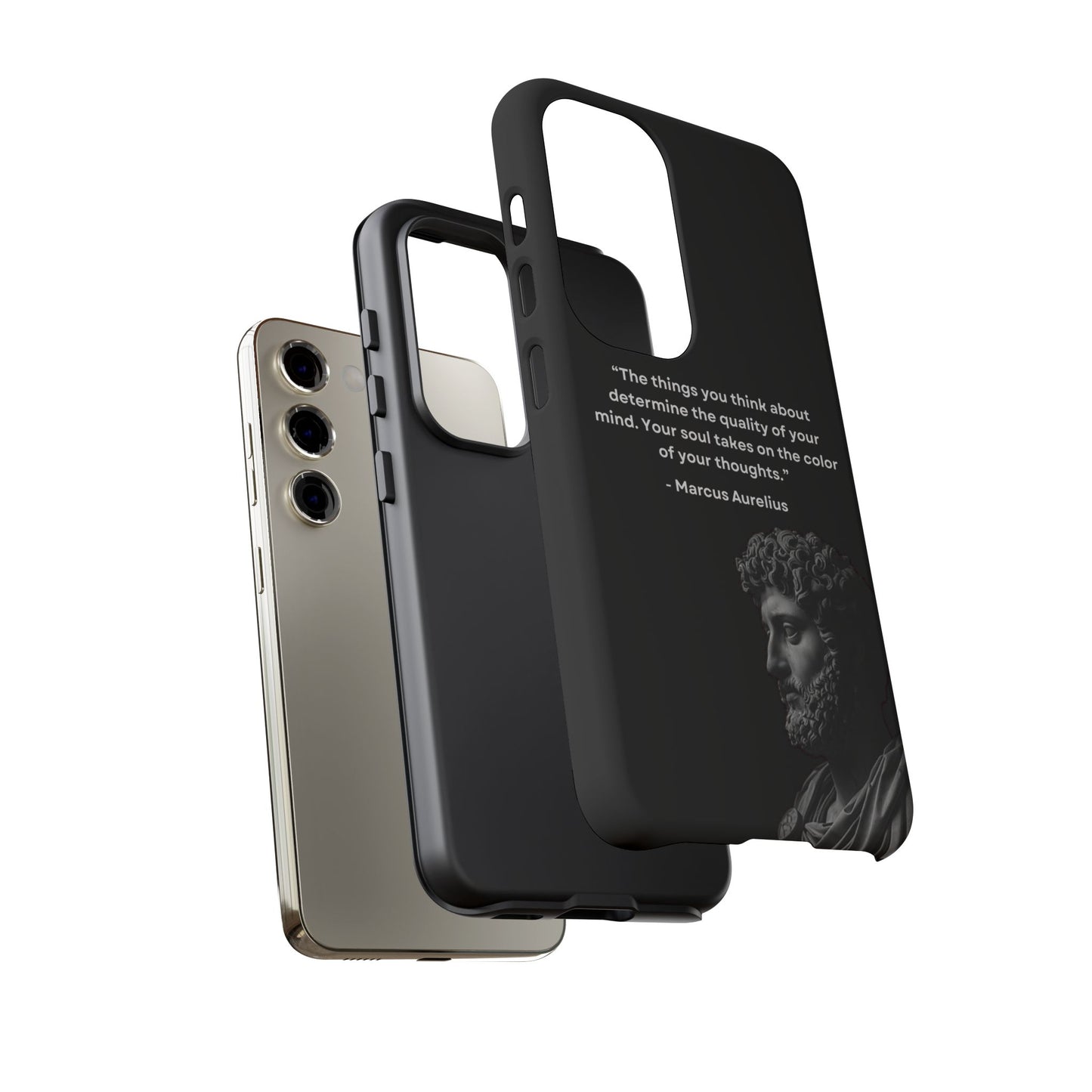 “Color of Thought” – Marcus Aurelius Quote Tough Phone Case