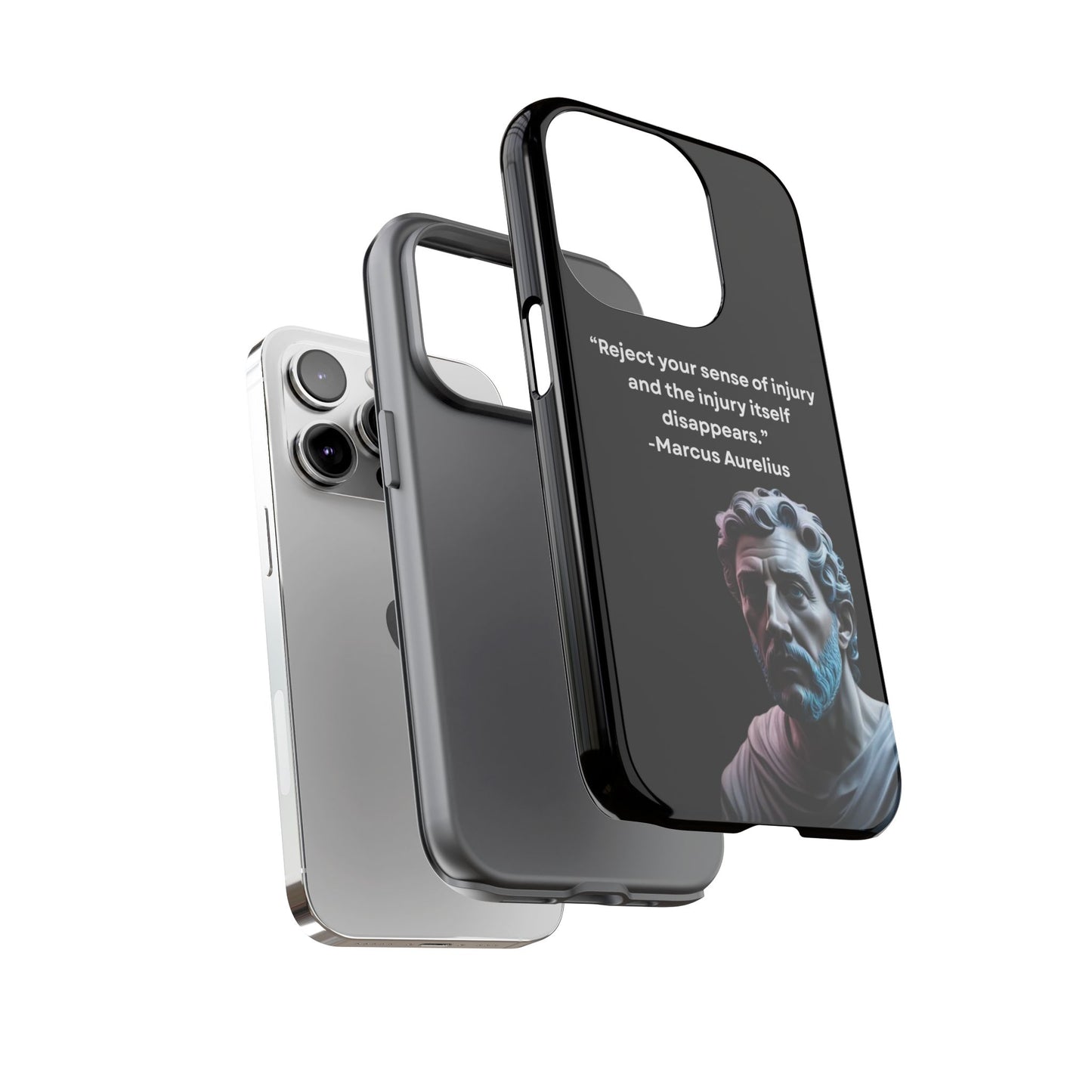 “Strength Within” – Marcus Aurelius Quote Tough Phone Case