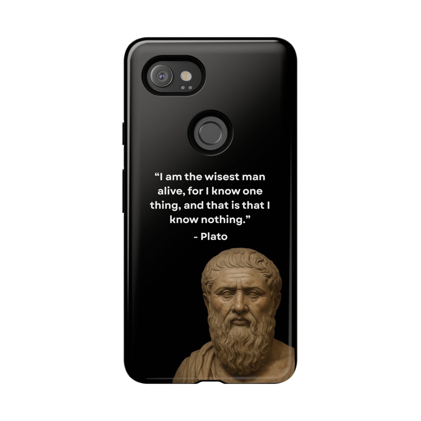"Know Nothing, Own Wisdom" – Plato Tough Phone Case