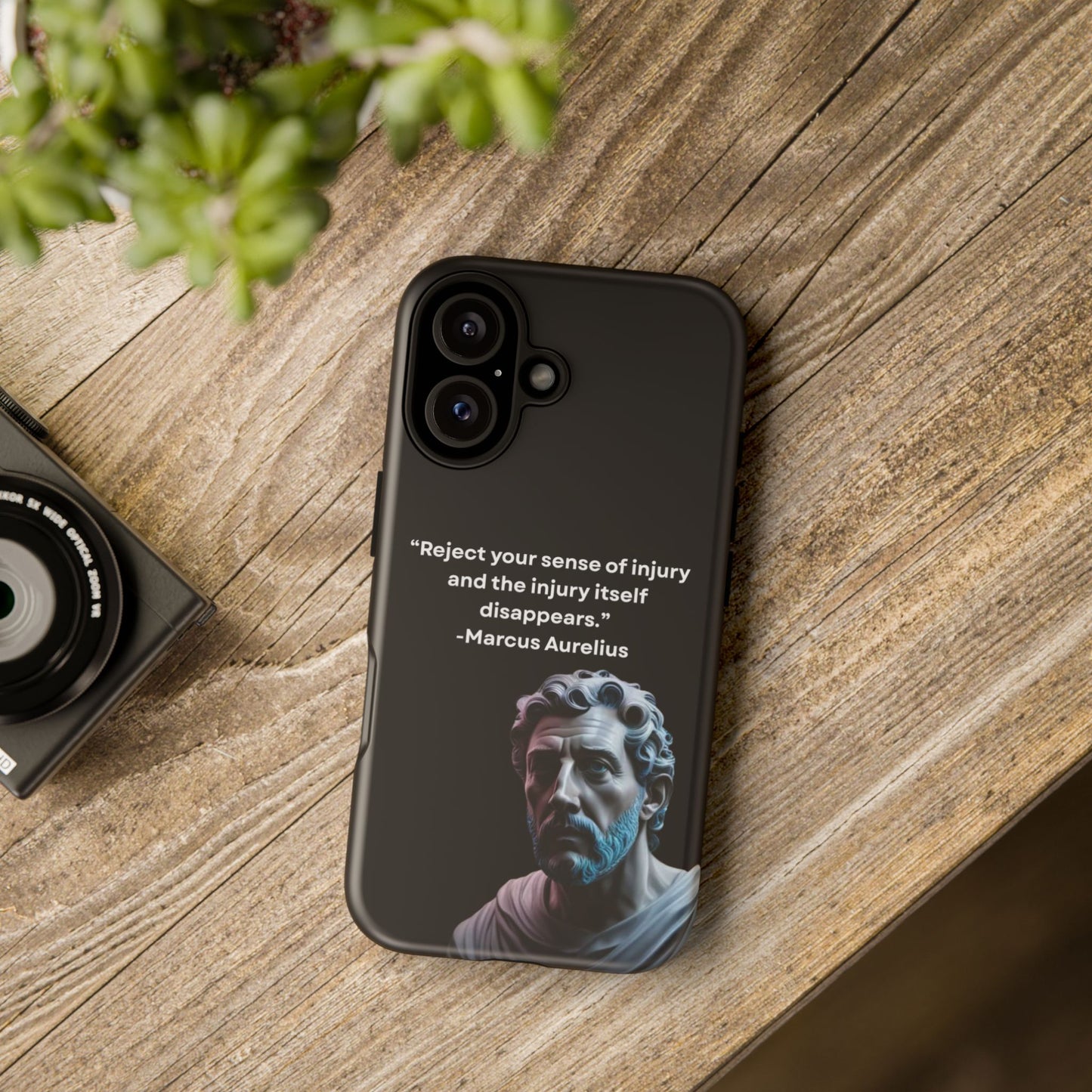“Strength Within” – Marcus Aurelius Quote Tough Phone Case