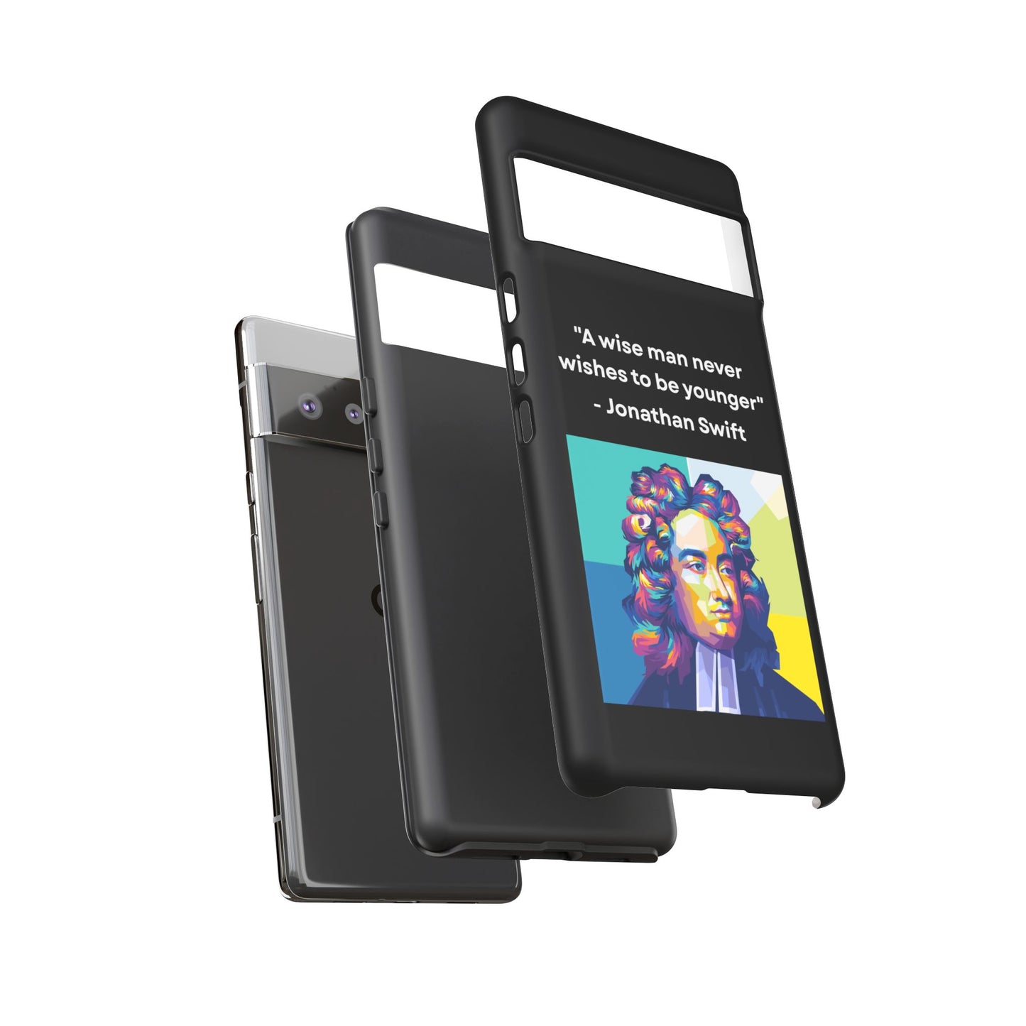 “Wisdom Over Youth” – Jonathan Swift Quote Tough Phone Case