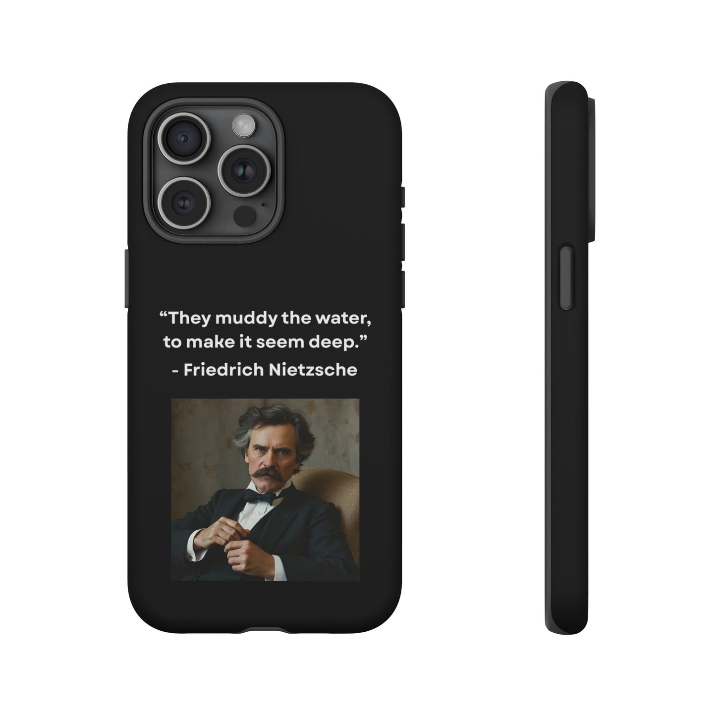 “False Depth” – Friedrich Nietzsche Quote Tough Phone Case