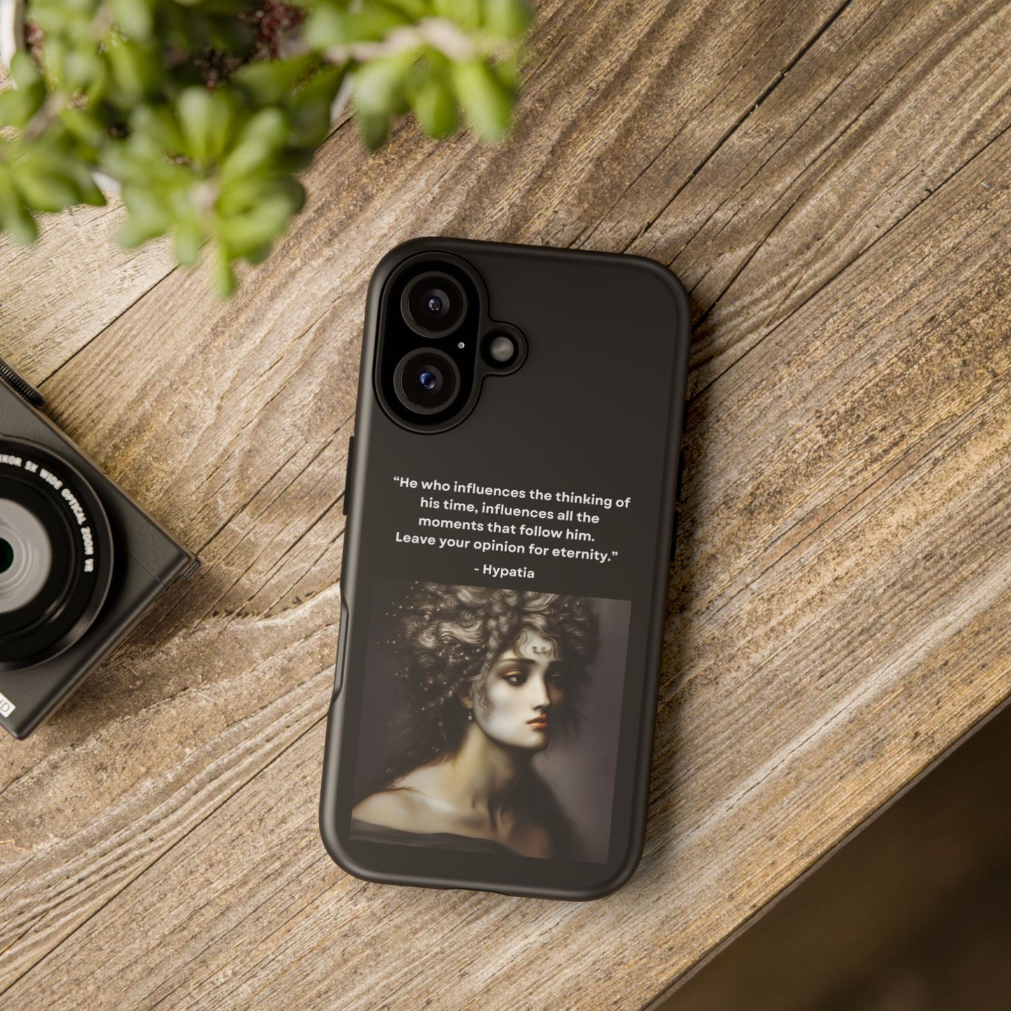 “Leave Your Mark” – Hypatia Quote Tough Phone Case