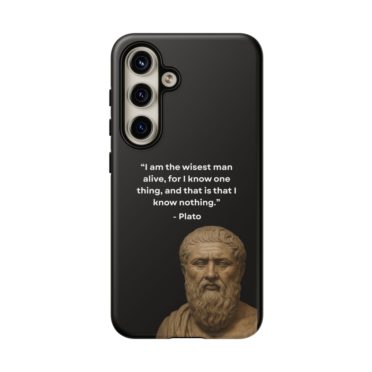 "Know Nothing, Own Wisdom" – Plato Tough Phone Case