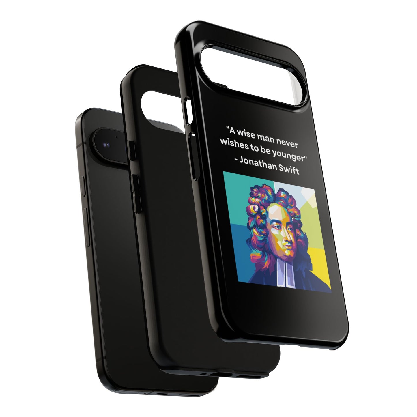 “Wisdom Over Youth” – Jonathan Swift Quote Tough Phone Case