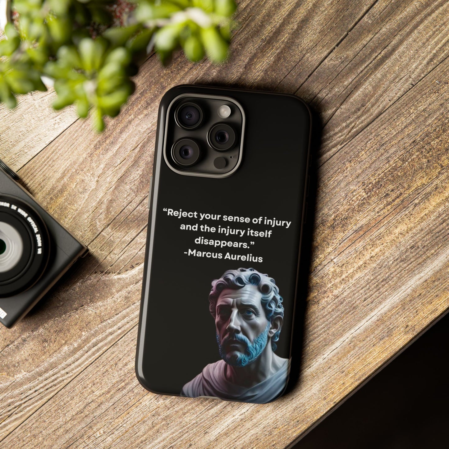 “Strength Within” – Marcus Aurelius Quote Tough Phone Case