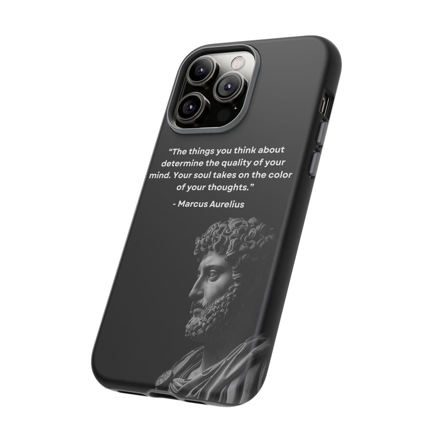 “Color of Thought” – Marcus Aurelius Quote Tough Phone Case
