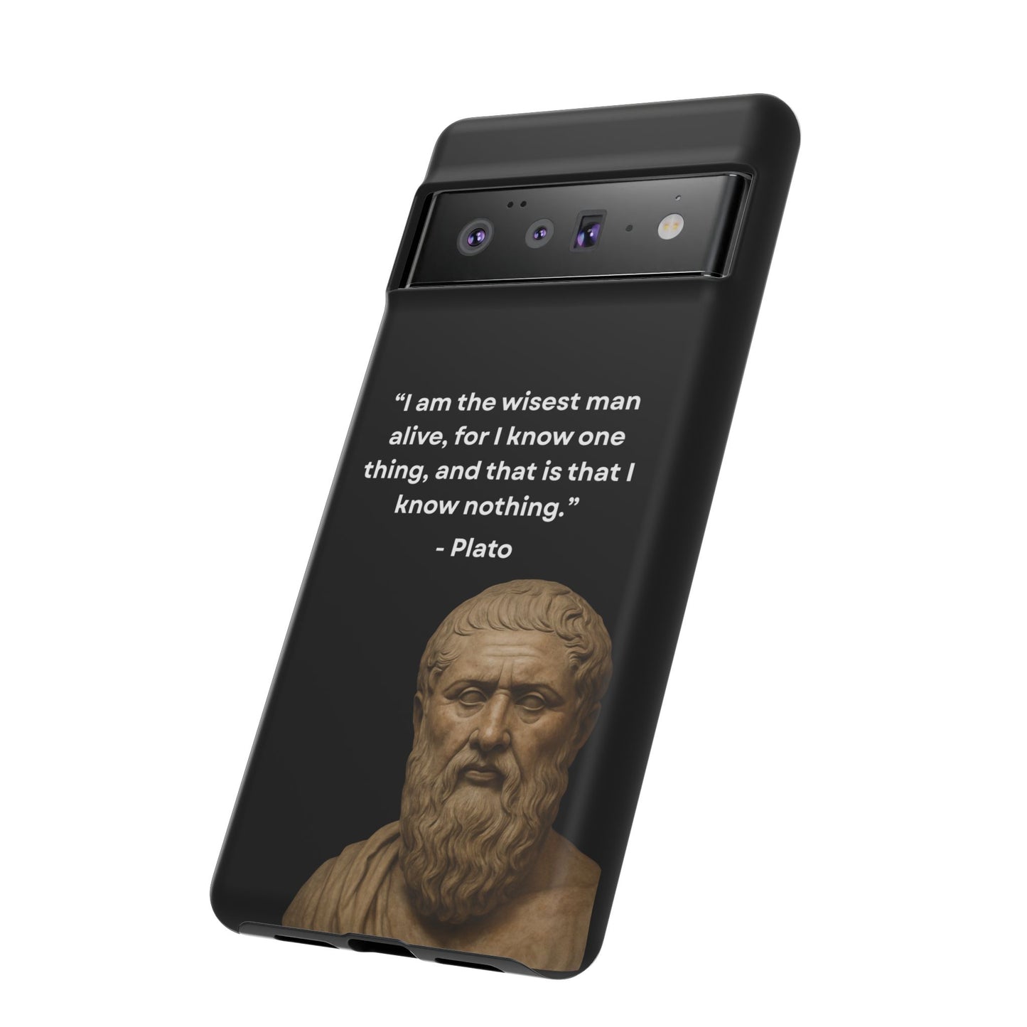 "Know Nothing, Own Wisdom" – Plato Tough Phone Case