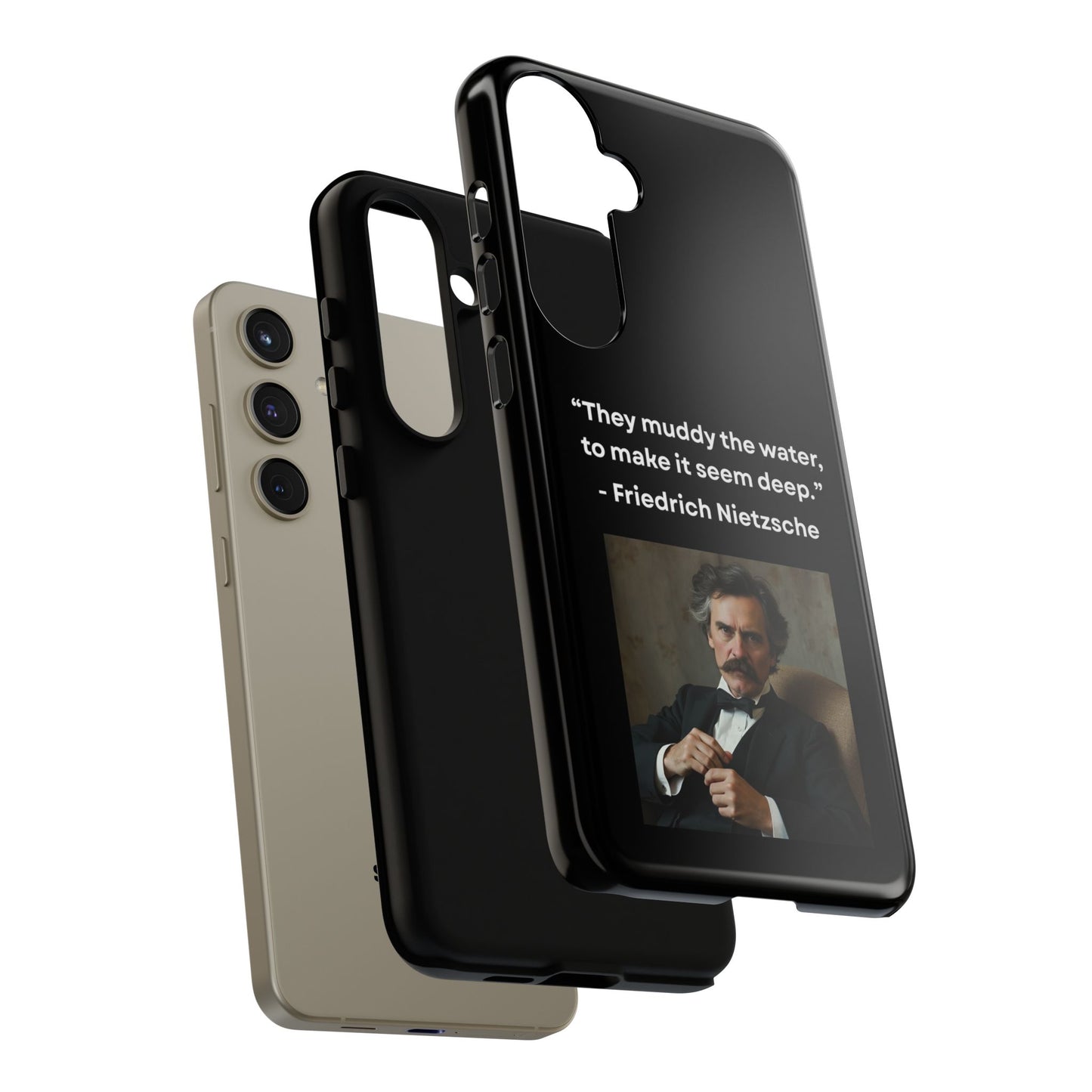 “False Depth” – Friedrich Nietzsche Quote Tough Phone Case