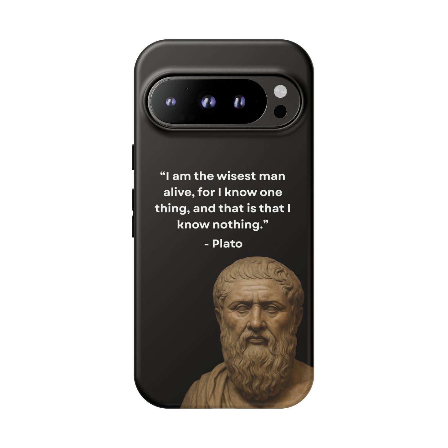 "Know Nothing, Own Wisdom" – Plato Tough Phone Case