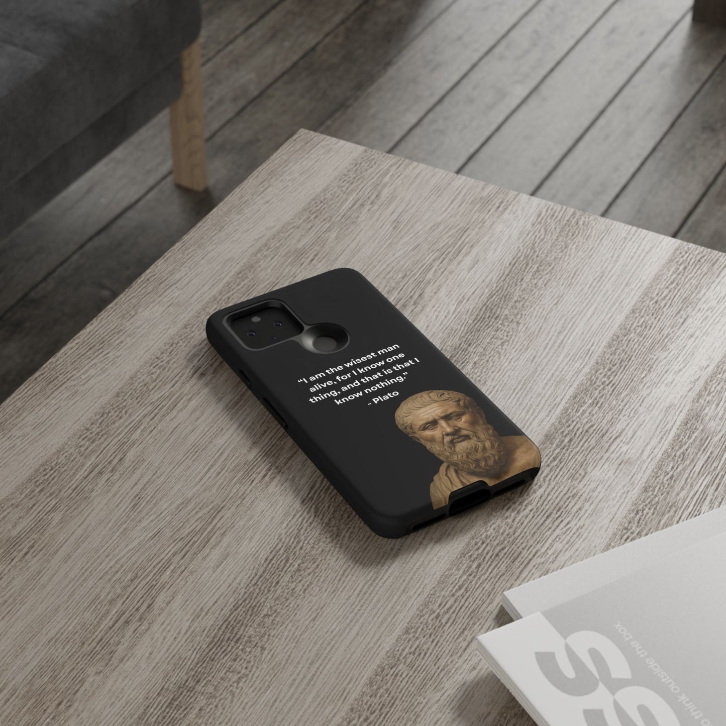 "Know Nothing, Own Wisdom" – Plato Tough Phone Case
