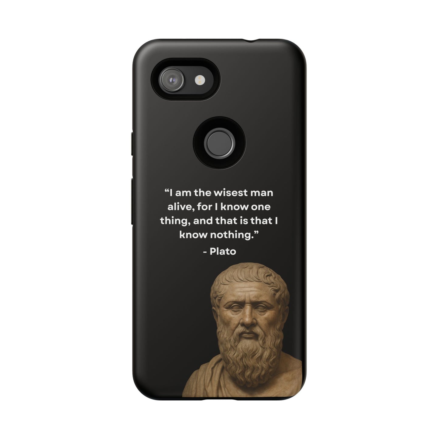 "Know Nothing, Own Wisdom" – Plato Tough Phone Case