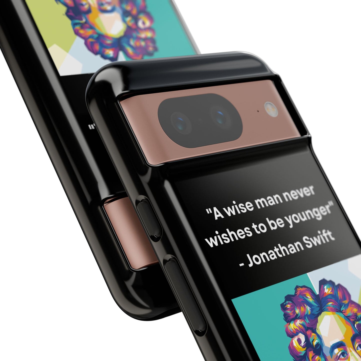 “Wisdom Over Youth” – Jonathan Swift Quote Tough Phone Case