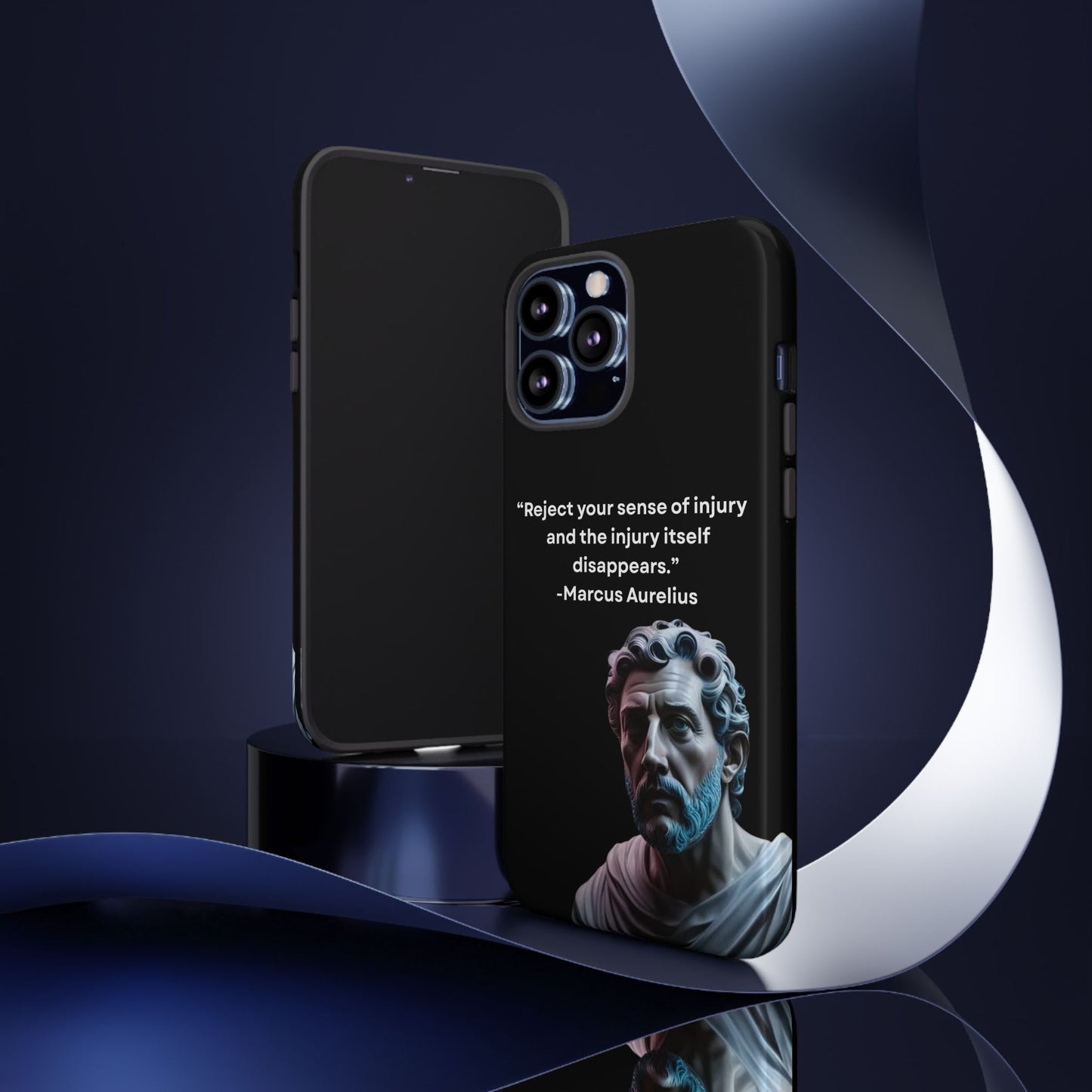 “Strength Within” – Marcus Aurelius Quote Tough Phone Case