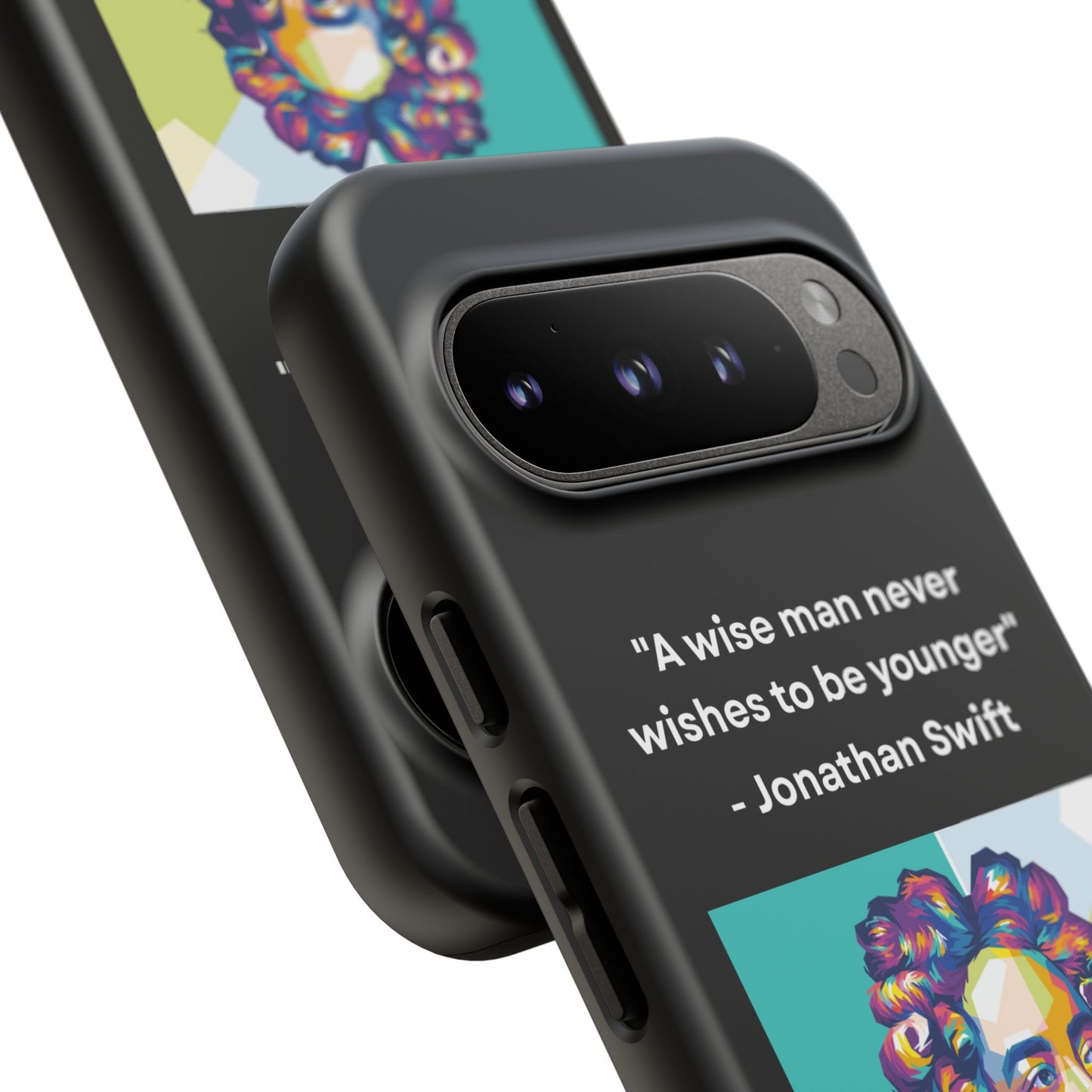 “Wisdom Over Youth” – Jonathan Swift Quote Tough Phone Case