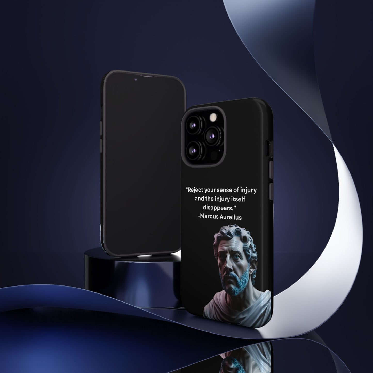 “Strength Within” – Marcus Aurelius Quote Tough Phone Case