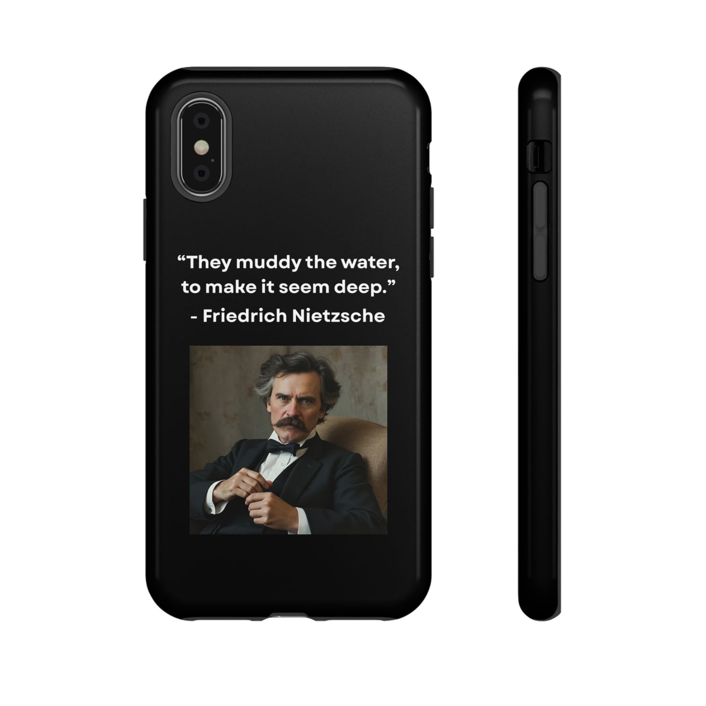 “False Depth” – Friedrich Nietzsche Quote Tough Phone Case