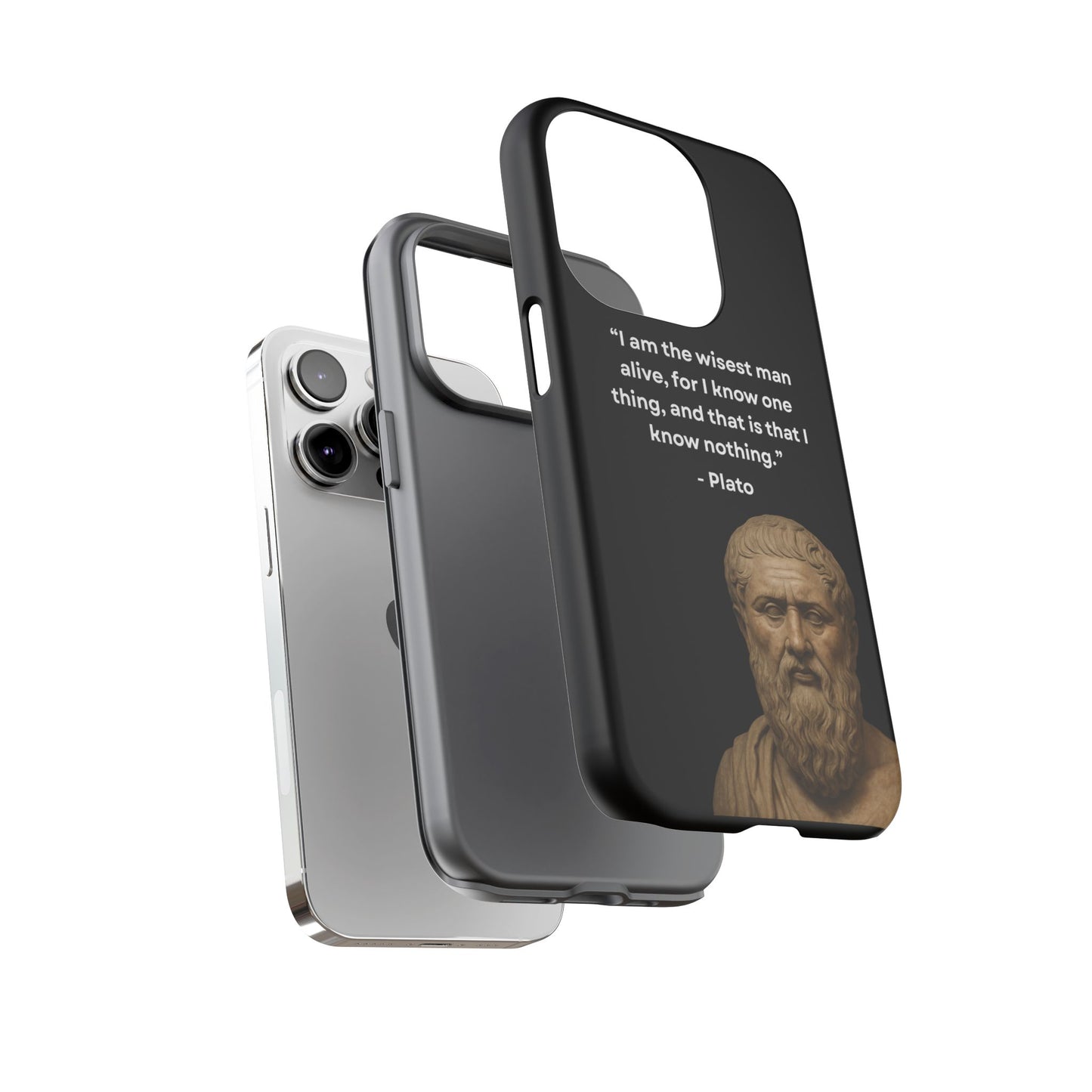 "Know Nothing, Own Wisdom" – Plato Tough Phone Case