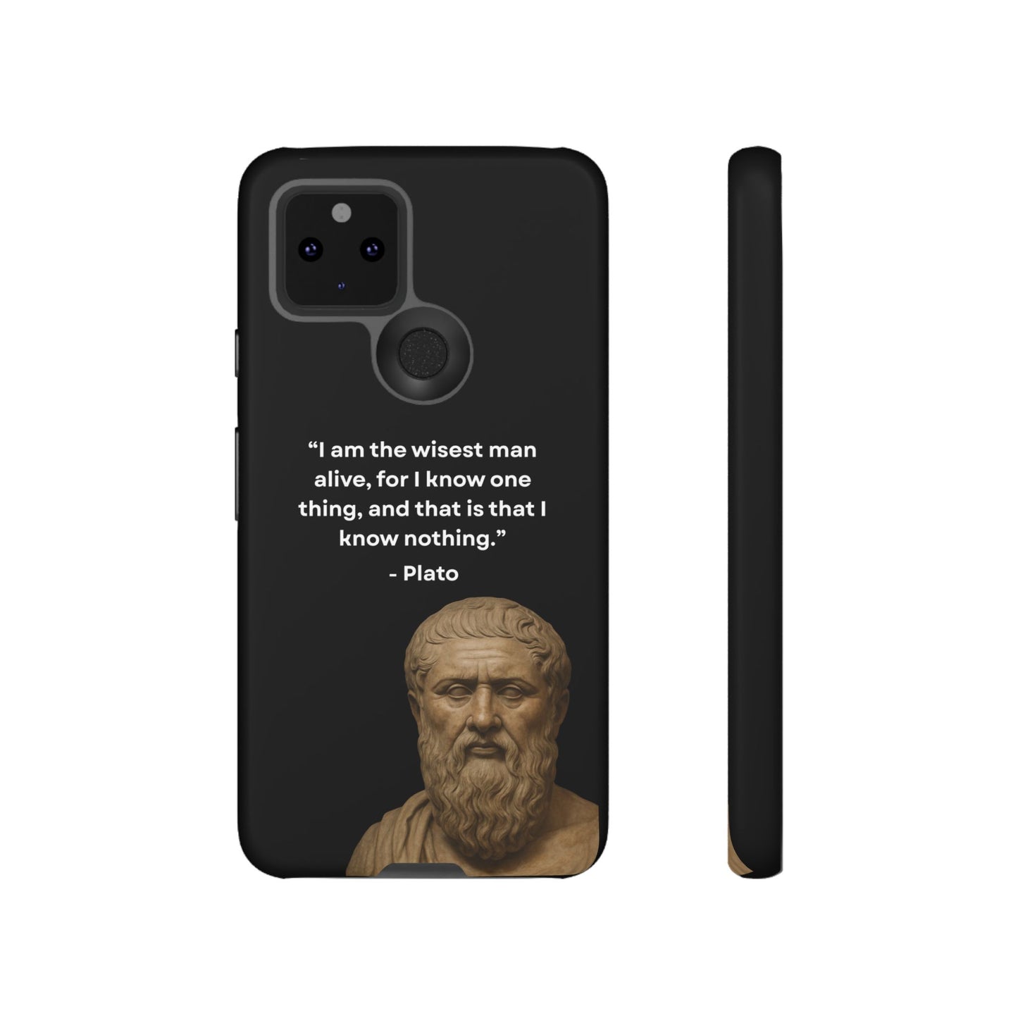 "Know Nothing, Own Wisdom" – Plato Tough Phone Case