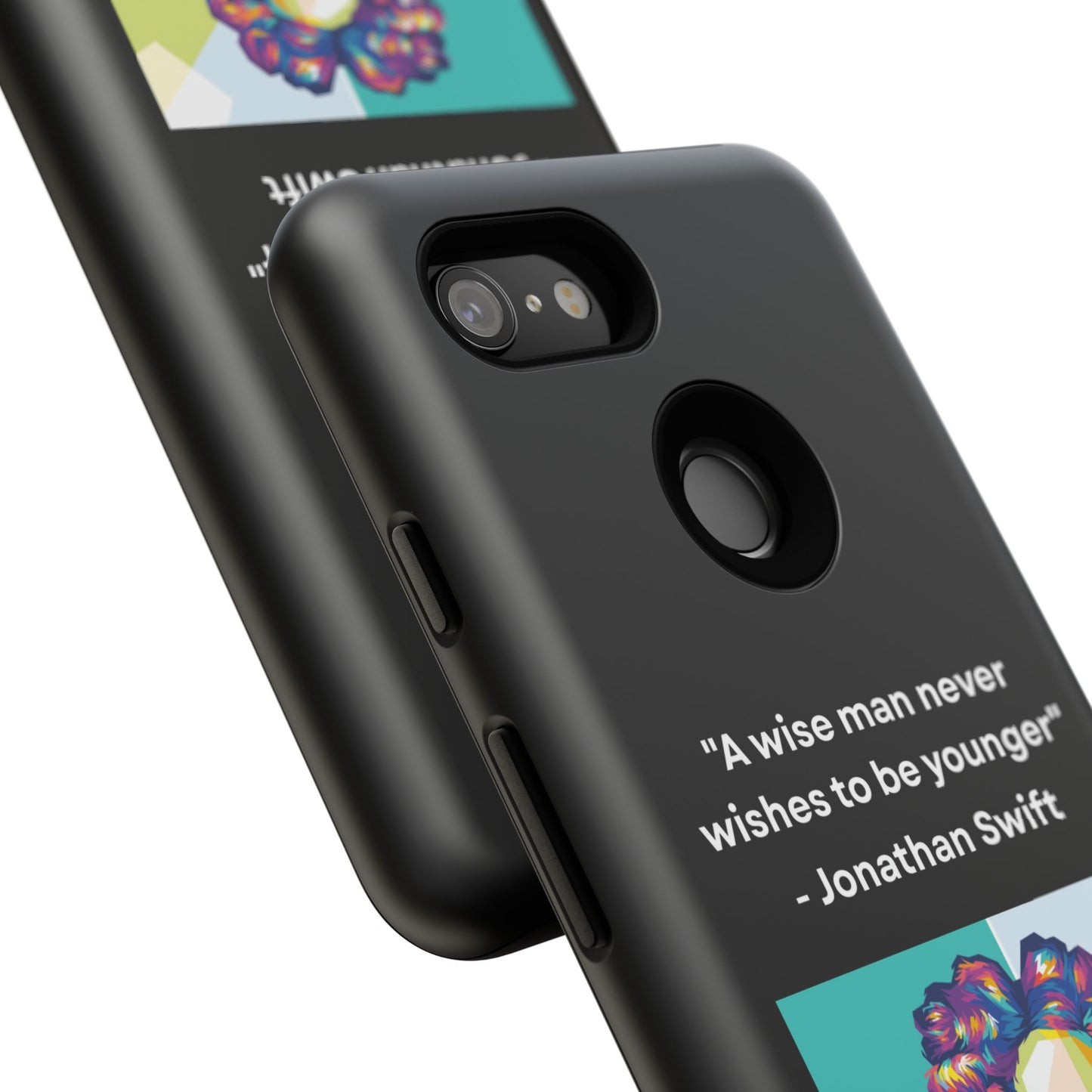 “Wisdom Over Youth” – Jonathan Swift Quote Tough Phone Case