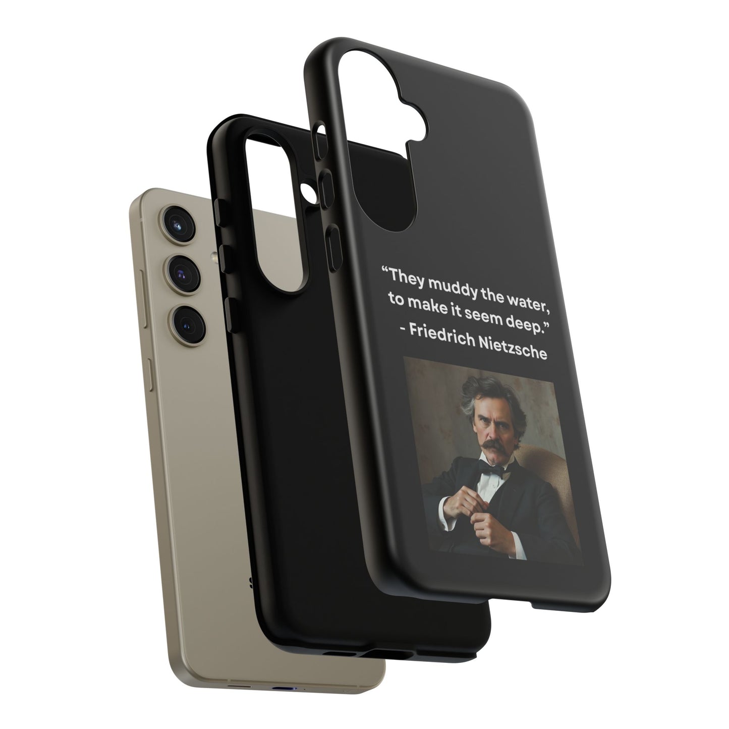 “False Depth” – Friedrich Nietzsche Quote Tough Phone Case