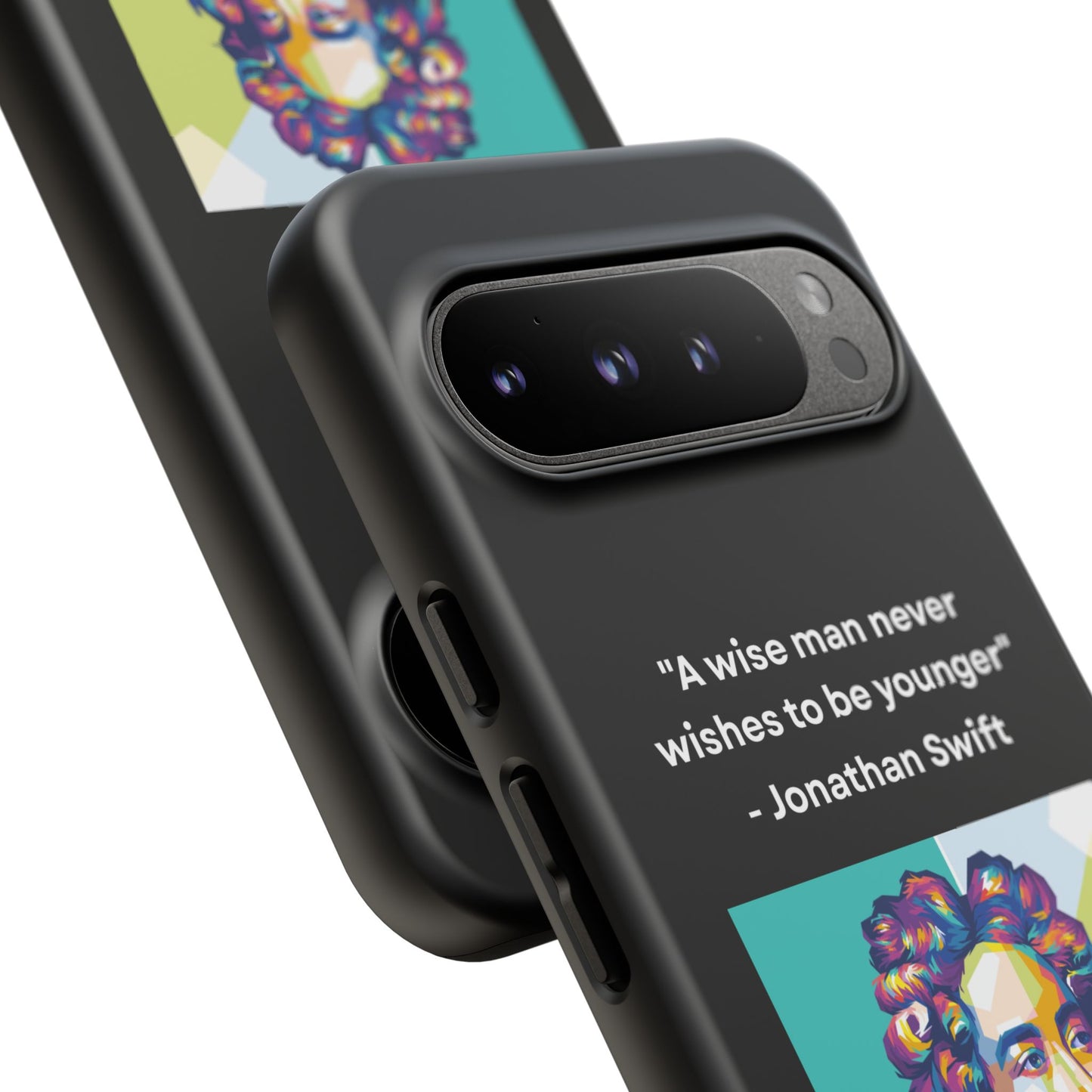 “Wisdom Over Youth” – Jonathan Swift Quote Tough Phone Case
